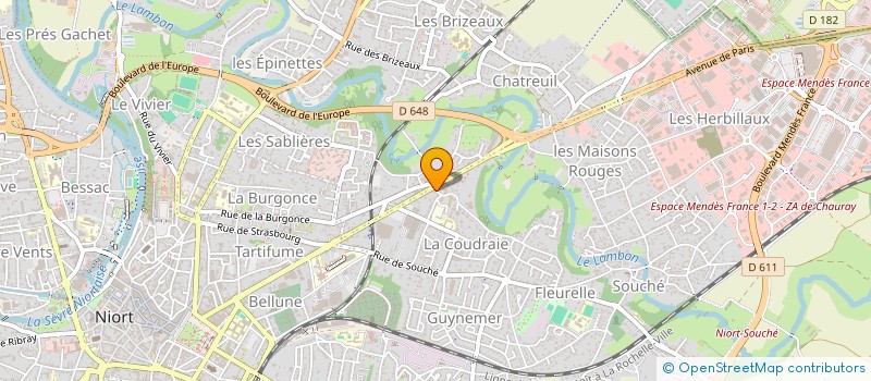 localisation de l'entreprise SCI TOTH  NIORT