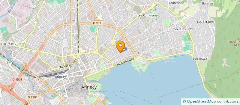 localisation de l'entreprise SCI TOTINVEST à ANNECY