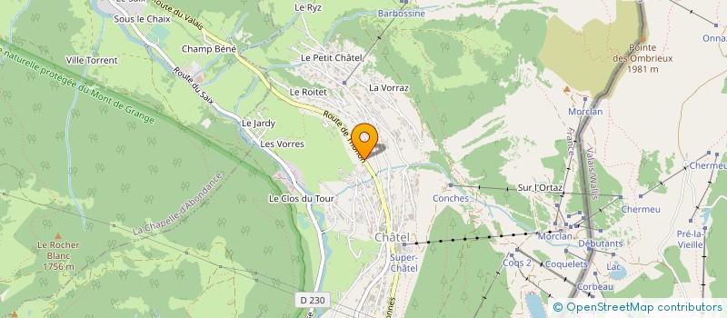 localisation de l'entreprise SCI TOTOCHE à CHATEL