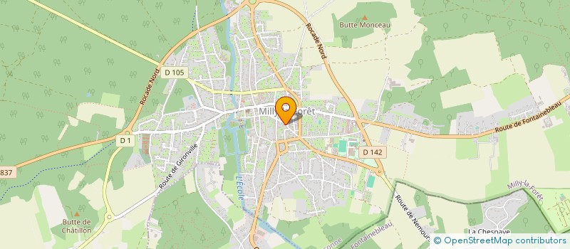 localisation de l'entreprise SCI TOTOON à MILLY-LA-FORET