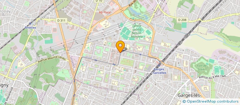 localisation de l'entreprise SCI TOU BICHVAT à SARCELLES