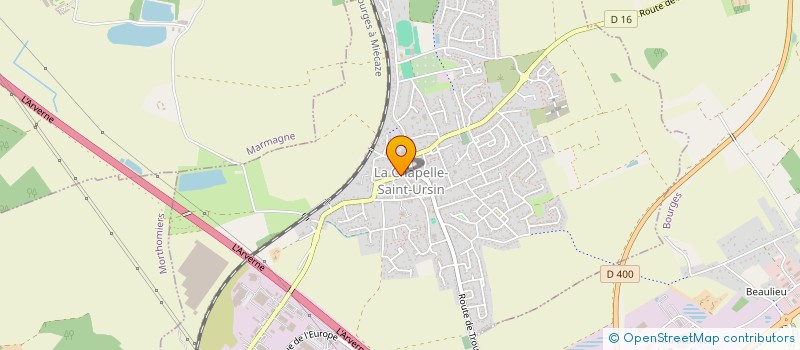 localisation de l'entreprise SCI TOUATI 1  LA CHAPELLE-SAINT-URSIN