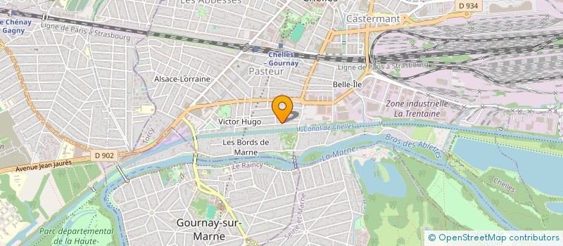 localisation de l'entreprise SCI TOUBA  CHELLES