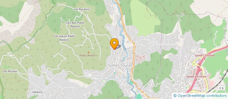 localisation de l'entreprise SCI TOUCASINE à SOLLIES-TOUCAS