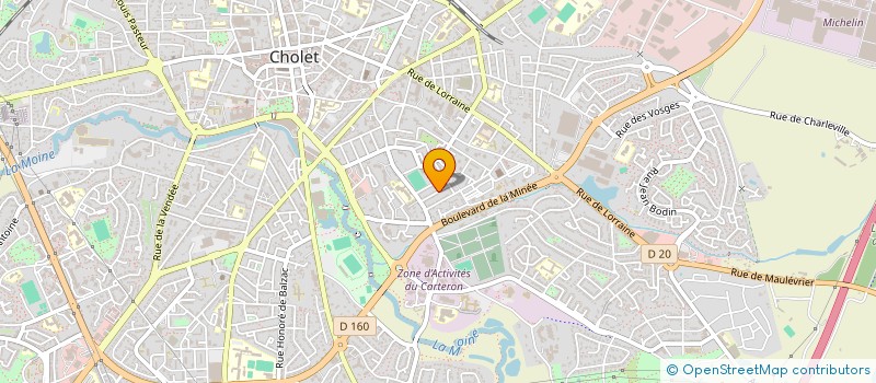 localisation de l'entreprise SCI TOUCH'AZUR à CHOLET