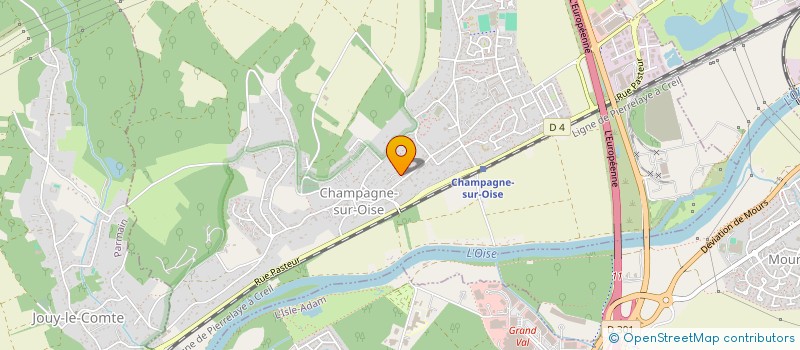 localisation de l'entreprise SCI TOUDIS  NESLES-LA-VALLEE