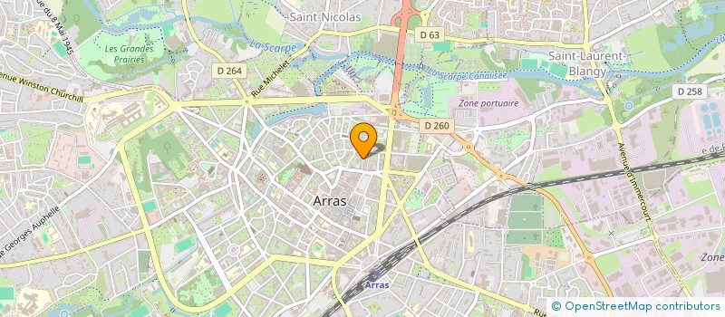 localisation de l'entreprise SCI TOUKIE à ARRAS