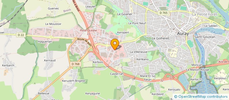 localisation de l'entreprise SCI TOUL ER FOURCH à AURAY