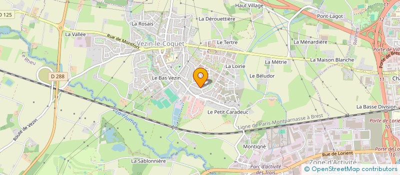 localisation de l'entreprise SCI TOULESCINQ  VEZIN-LE-COQUET