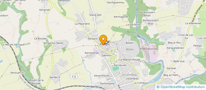 localisation de l'entreprise SCI TOULGOAT  MELLAC