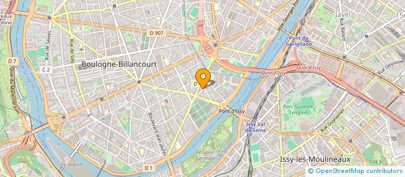 localisation de l'entreprise SCI TOULINGUET à BOULOGNE-BILLANCOURT