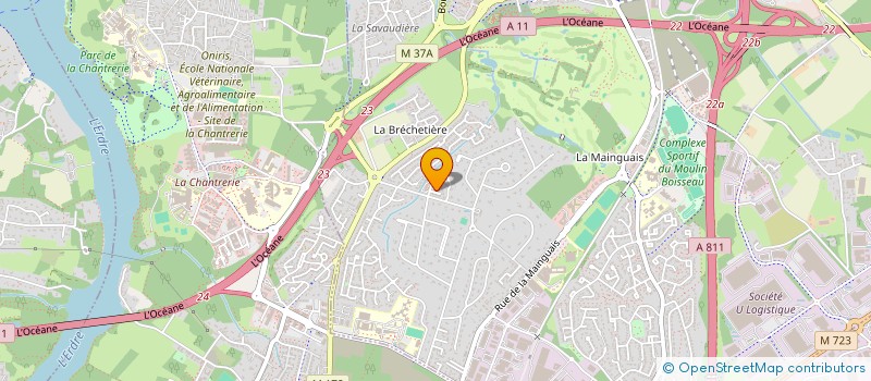 localisation de l'entreprise SCI TOULL DU  CARQUEFOU