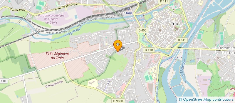 localisation de l'entreprise SCI TOULOISE  TOUL