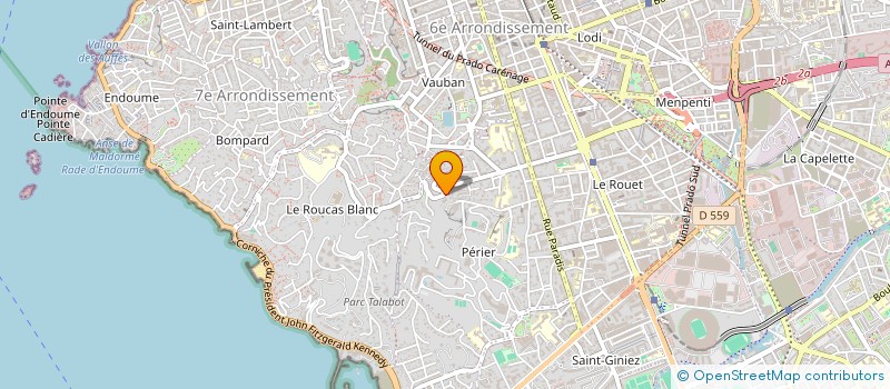 localisation de l'entreprise SCI TOULON 134 à MARSEILLE