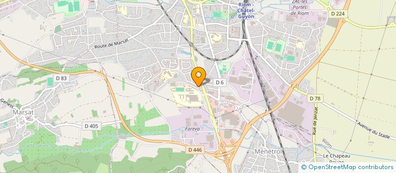 localisation de l'entreprise SCI TOULON  RIOM