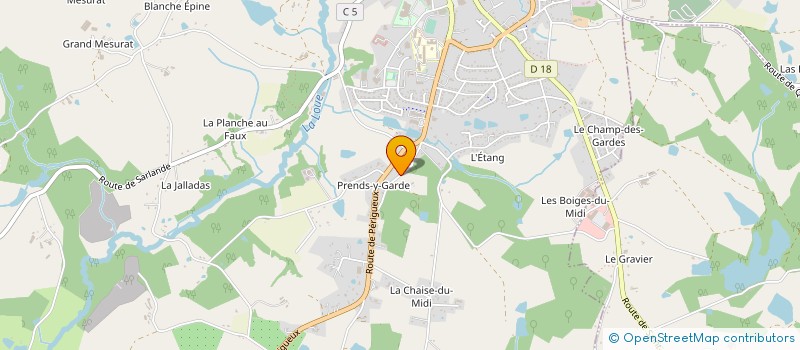 localisation de l'entreprise SCI TOULOUSE à ST YRIEIX LA PERCHE