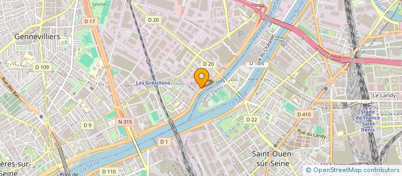 localisation de l'entreprise SCI TOULOUSE à GENNEVILLIERS