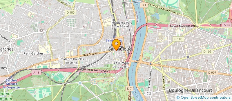 localisation de l'entreprise SCI TOULOUSE ET LEO à SAINT-CLOUD