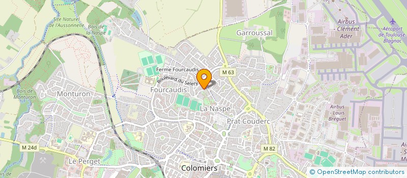 localisation de l'entreprise SCI TOULOUSE INVEST à COLOMIERS