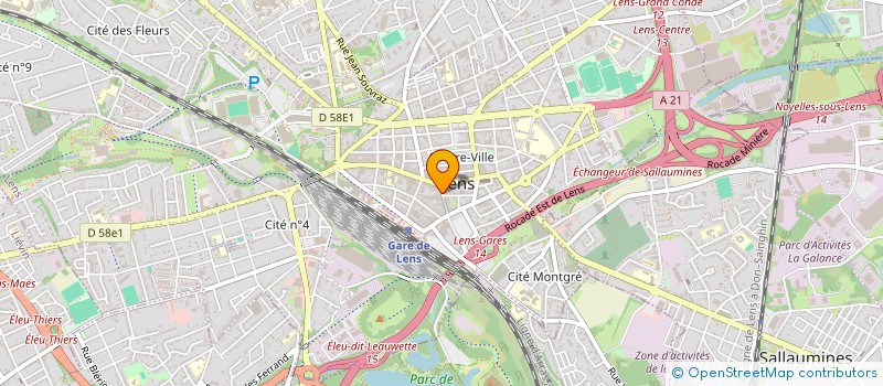 localisation de l'entreprise SCI TOULOUSE LAUTREC  LENS