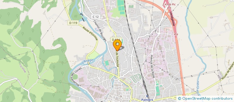 localisation de l'entreprise SCI TOULOUSE/PAMIERS à PAMIERS