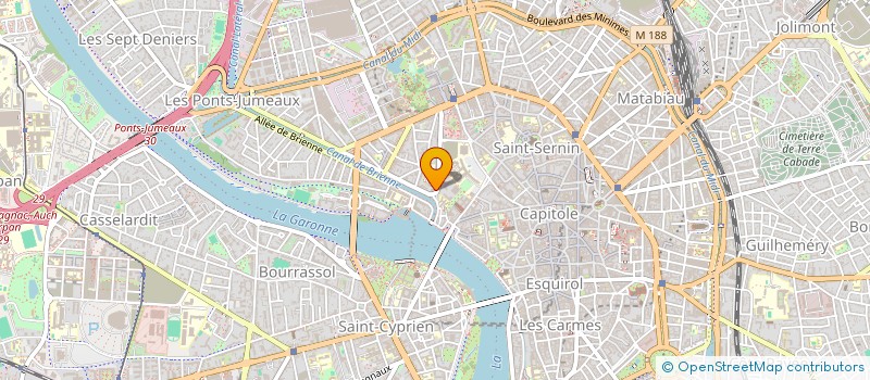 localisation de l'entreprise SCI TOULOUSE RIVE DROITE  TOULOUSE