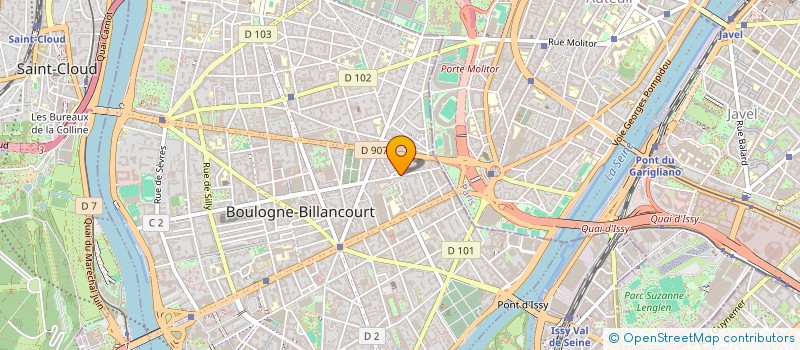 localisation de l'entreprise SCI TOUMAI TER à BOULOGNE-BILLANCOURT
