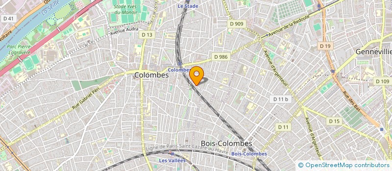 localisation de l'entreprise SCI TOUNE à COLOMBES