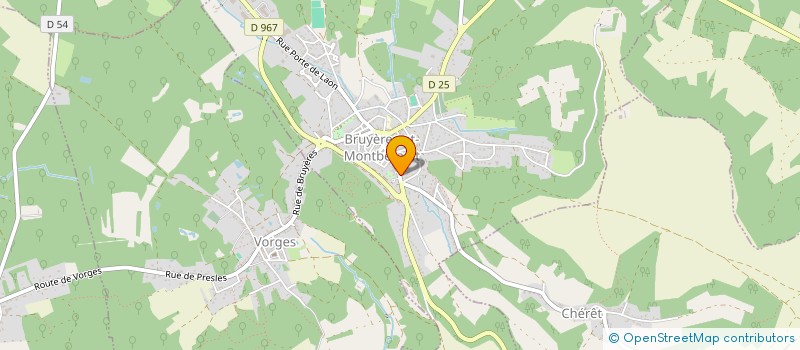 localisation de l'entreprise SCI TOUPET à BRUYERES-ET-MONTBERAULT