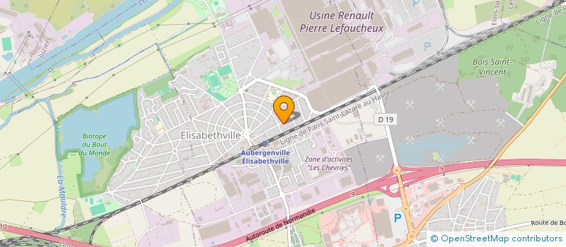 localisation de l'entreprise SCI TOUPIN-GOMES  AUBERGENVILLE