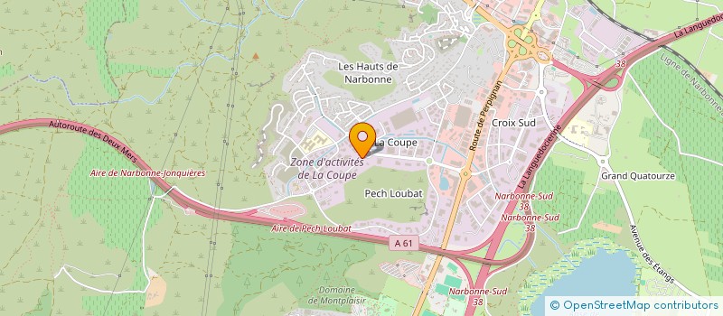 localisation de l'entreprise SCI TOUPNOT  NARBONNE