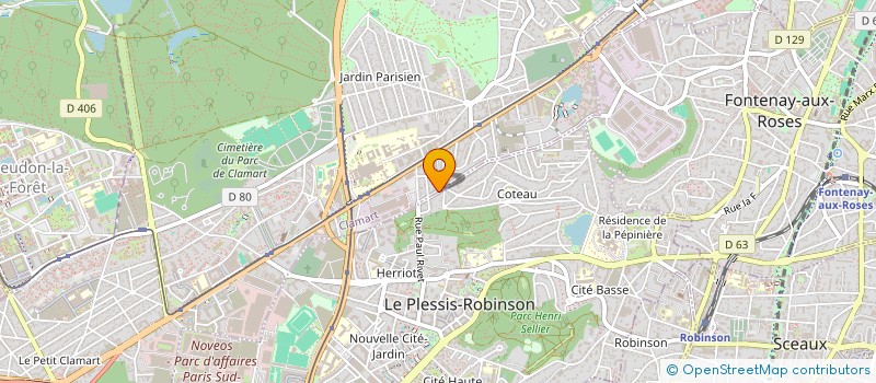 localisation de l'entreprise SCI TOUR 76 à CLAMART