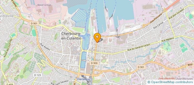 localisation de l'entreprise SCI TOUR CARREE à CHERBOURG-EN-COTENTIN