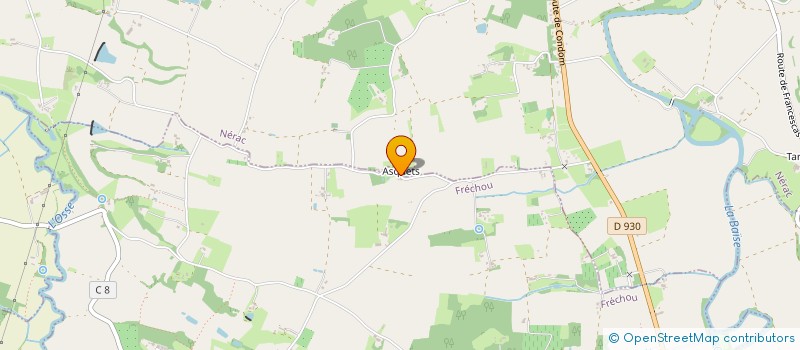 localisation de l'entreprise SCI TOUR D'ASQUETS  FRECHOU