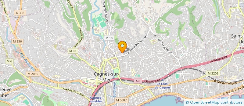 localisation de l'entreprise SCI TOUR D'IVOIRE à CAGNES-SUR-MER