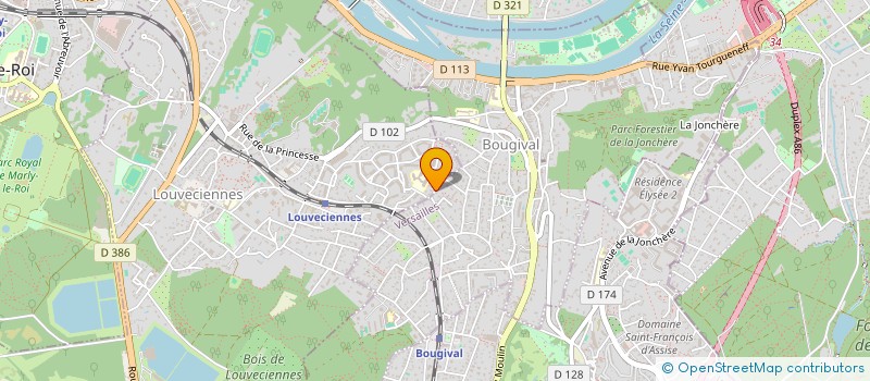 localisation de l'entreprise SCI TOUR DE L'ARIEL  LOUVECIENNES