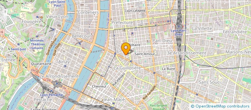 localisation de l'entreprise SCI TOUR DE SAONE  LYON