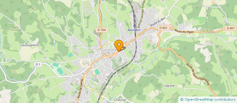 localisation de l'entreprise SCI TOUR DE VILLE  GOURDON