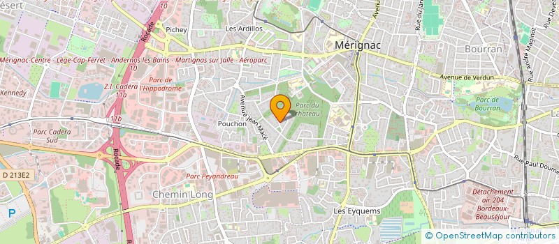 localisation de l'entreprise SCI TOUR DU LHYAN  MERIGNAC