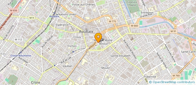 localisation de l'entreprise SCI TOUR DU THEATRE  ROUBAIX