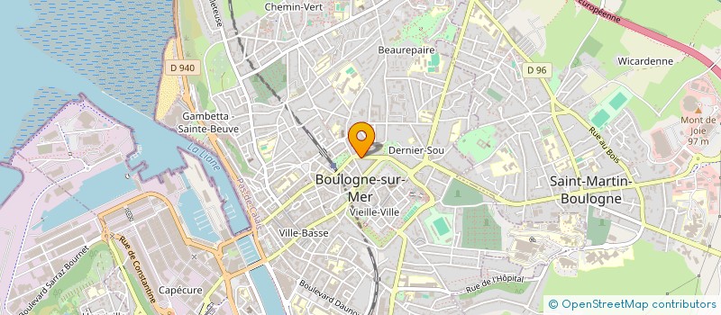 localisation de l'entreprise SCI TOUR NOTRE DAME à BOULOGNE-SUR-MER