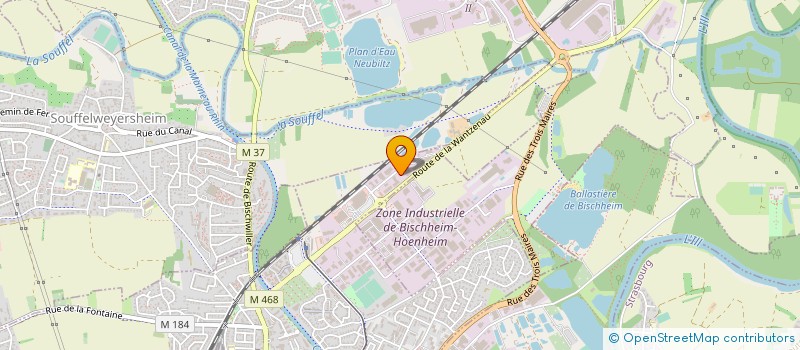 localisation de l'entreprise SCI TOURBILLON  HNHEIM