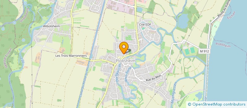 localisation de l'entreprise SCI TOURDION  PLOBSHEIM