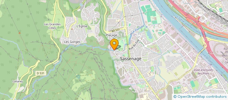 localisation de l'entreprise SCI TOURE & BATI  SASSENAGE