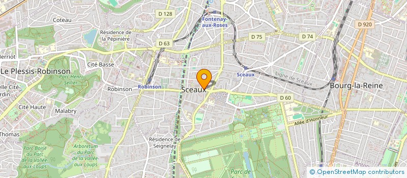 localisation de l'entreprise SCI TOUREL à SCEAUX