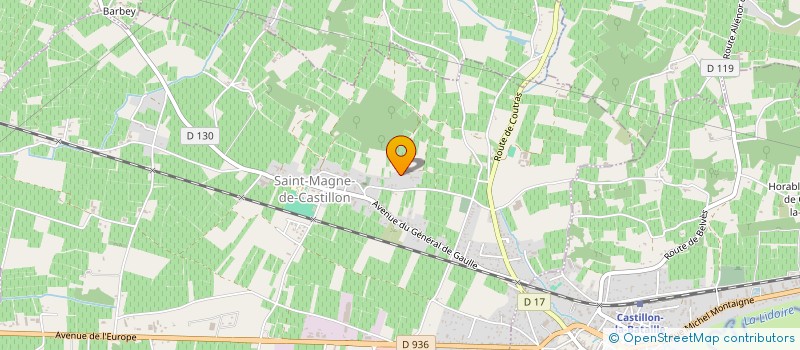 localisation de l'entreprise SCI TOURENNE GALLET  SAINT-MAGNE-DE-CASTILLON