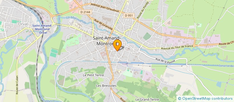 localisation de l'entreprise SCI TOURET  SAINT-AMAND-MONTROND