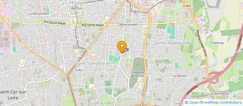 localisation de l'entreprise SCI TOURETTES MEDICALE  TOURS
