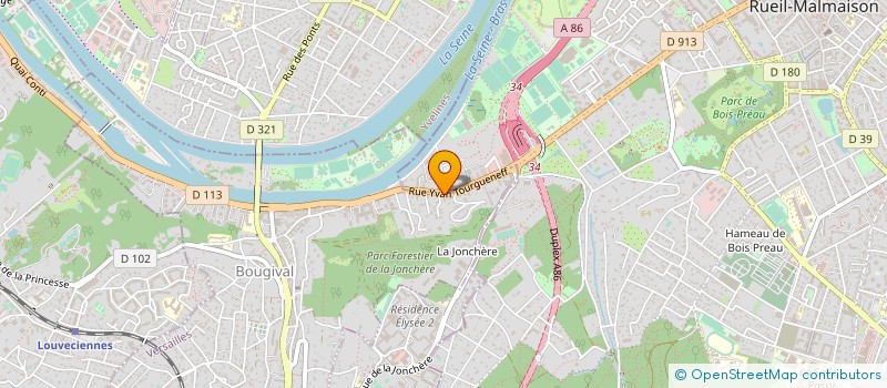 localisation de l'entreprise SCI TOURGUENEFF 50  BOUGIVAL