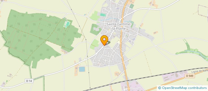 localisation de l'entreprise SCI TOURI  SAINTE-GEMME-LA-PLAINE